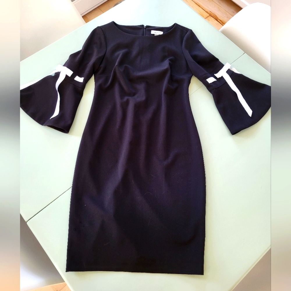 Calvin Klein Black Dress with bows - Size 6